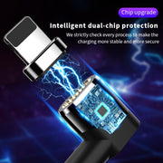 Type-C / USB-C to 8 Pin PD Angle Head Magnetic Charging Data Cable