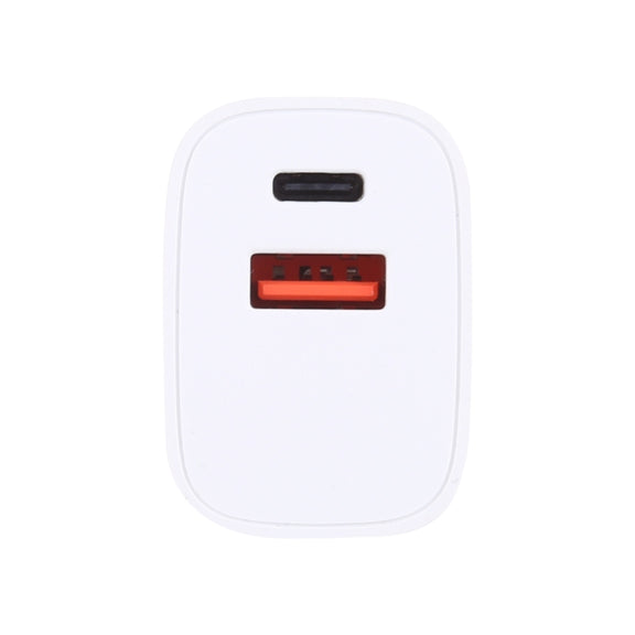 T085 20W USB + Type-C Fast Charging Travel Power Adapter, EU Plug