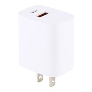 U085 20W USB + Type-C Fast Charging Travel Power Adapter, US Plug