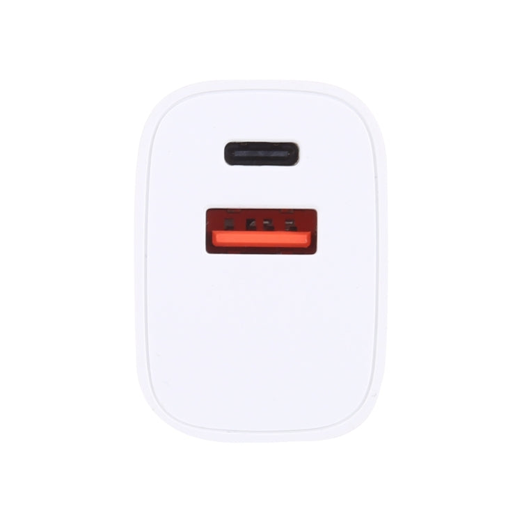 U085 20W USB + Type-C Fast Charging Travel Power Adapter, US Plug