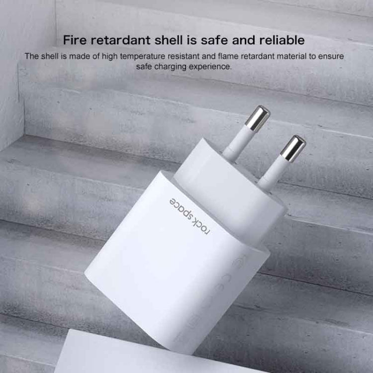 ROCK SPACE HGF-058U-A T48 QC3.0 USB Single Port Travel Charger, US Plug