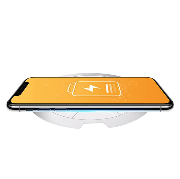 964 10W Lightweight Portable Smart Wireless Charger(White)