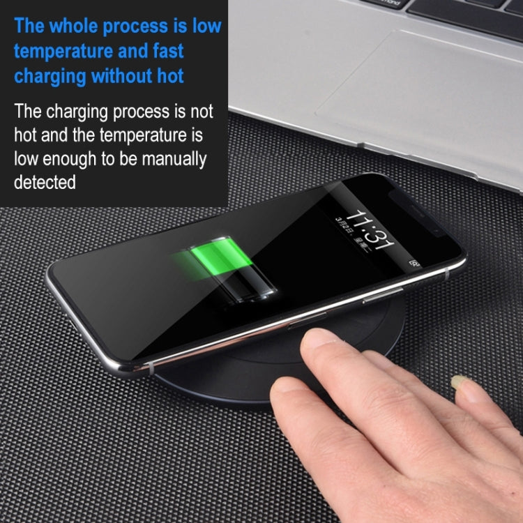 964 10W Lightweight Portable Smart Wireless Charger(White)