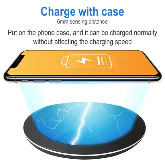 964 10W Lightweight Portable Smart Wireless Charger(White)