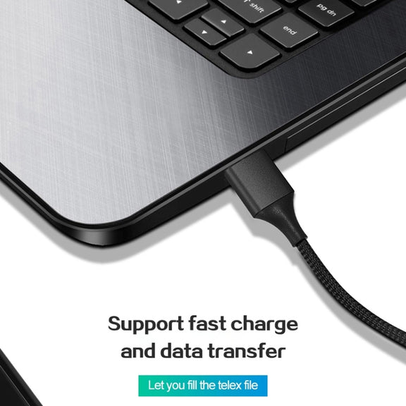 M11 3 in 1 5A USB to 8 Pin + Micro USB + USB-C / Type-C Nylon Braided Magnetic Data Cable, Cable Length: 2m (Silver)