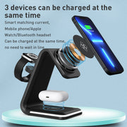 B17 3 in 1 Magnetic Wireless Vertical Charger (White)