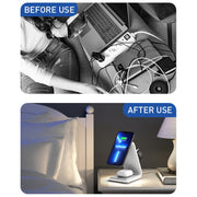 B17 3 in 1 Magnetic Wireless Vertical Charger (White)