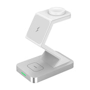 X3 15W 3 in 1 Magnetic Wireless Charger for iPhone, Apple Watch, AirPods(White)