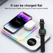 30W 4 in 1 Multifunctional Wireless Charger (White)