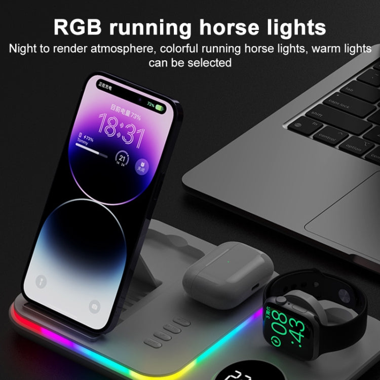 30W 4 in 1 Multifunctional Wireless Charger (White)