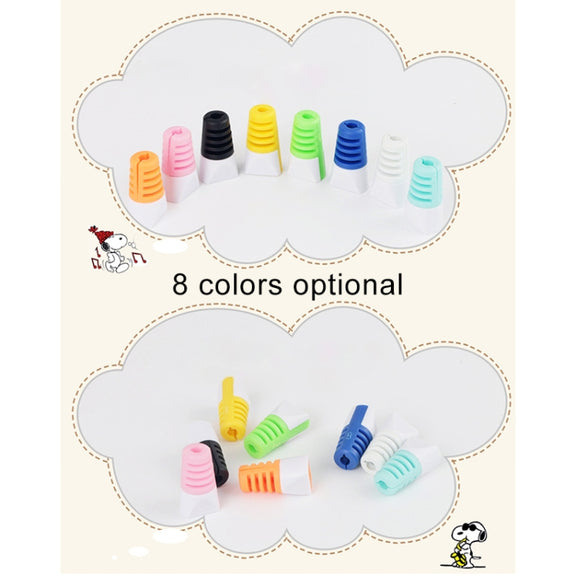 2 PCS Anti-break USB Charge Cable Winder Protective Case Protection Sleeve(Black)