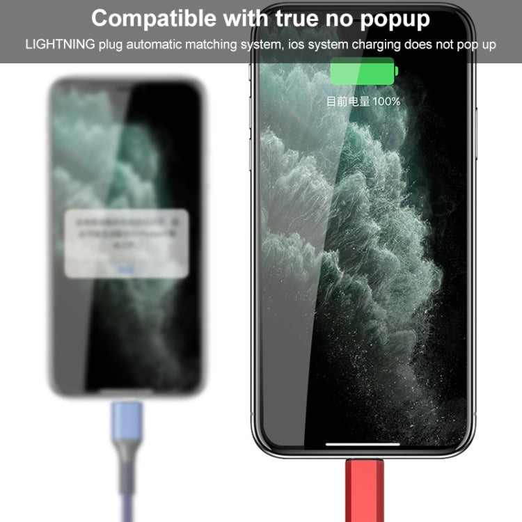 Orange Plug 3A 3 in 1 USB to Type-C / 8 Pin / Micro USB Fast Charging Cable, Cable Length: 1.2m(Silver)