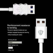 Lenyes LC701 1m 2.4A Output USB to 8 Pin PVC Data Sync Fast Charging Cable