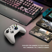 GameSir T4 Pro 2.4G Wireless Gamepad Game Controller with USB Receiver for PC / Switch / iOS / Android