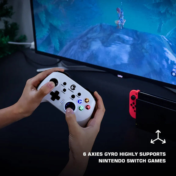 GameSir T4 Pro 2.4G Wireless Gamepad Game Controller with USB Receiver for PC / Switch / iOS / Android