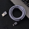IVON CA89 2.1A USB to 8 Pin Braid Fast Charge Data Cable, Cable Length: 1m(Grey) - free shipping - PMC TechLife - Order now!