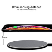 ZEQI W11 10W Smart Cooling Non-slip Aluminum Alloy Wireless Charger