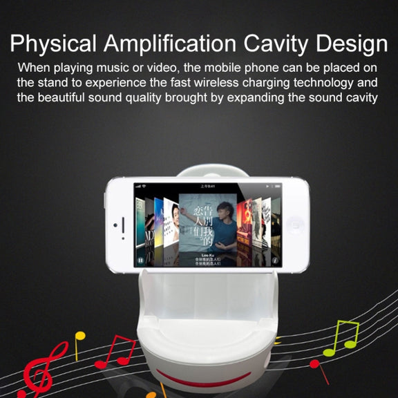V8 15W Five-finger Sofa Phone Magnetic Suction Wireless Charger Stand (White)