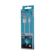 Remax RC-163i 2.1A 8 Pin Fast Charging Pro Data Cable, Length: 1m(White)