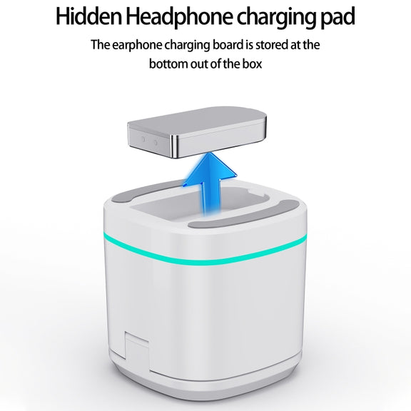 H32 15W 3 in 1 Magnetic Multifunctional Wireless Charger (White)