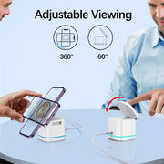 H32 15W 3 in 1 Magnetic Multifunctional Wireless Charger (White)