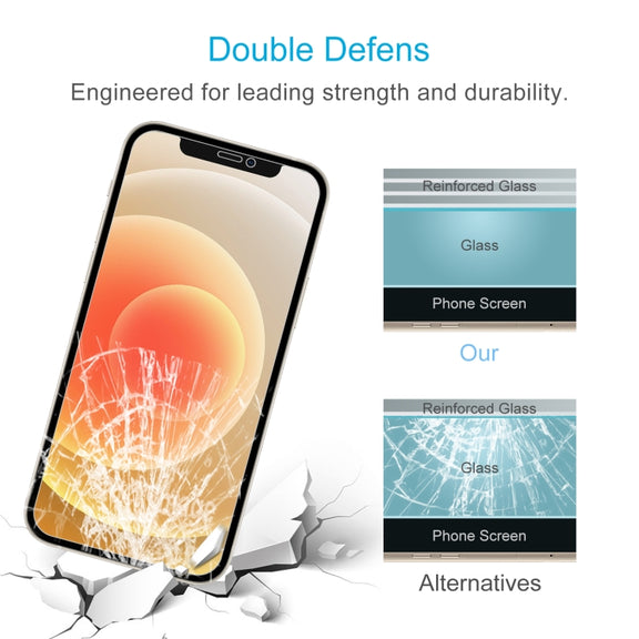 For iPhone 12 / 12 Pro 0.26mm 9H 2.5D Tempered Glass Film (Open Hole)