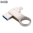 RQW-10D 2 in 1 USB 2.0 & 8 Pin 64GB Flash Drive - U Disk & Card Reader by PMC TechLife | Online Shopping South Africa | PMC TechLife | Buy Now Pay Later Mobicred