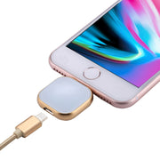 RQW-18S 8 Pin 128GB Multi-functional Flash Disk Drive with USB / Micro USB to Micro USB Cable(Gold)