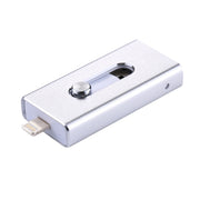 RQW-02 3 in 1 USB 2.0 & 8 Pin & Micro USB 64GB Flash Drive(Silver)
