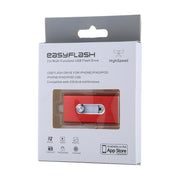RQW-02 3 in 1 USB 2.0 & 8 Pin & Micro USB 128GB Flash Drive(Red)