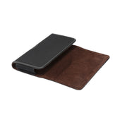 Men Lambskin Texture Multi-functional Universal Mobile Phone Waist Pack Leather Case for 6.0 Inch or Below Smartphones (Black)