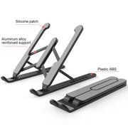 YMB1028 Portable Folding Desktop Holder Bracket for Laptop / Tablet(Black)