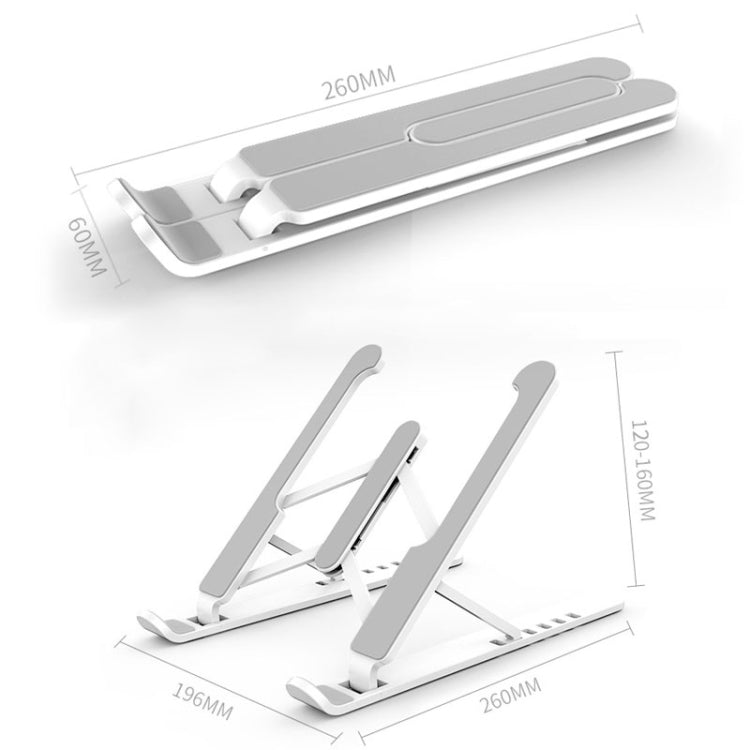 YMB1028 Portable Folding Desktop Holder Bracket for Laptop / Tablet(Black)