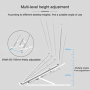 YMB1028 Portable Folding Desktop Holder Bracket for Laptop / Tablet(Black)