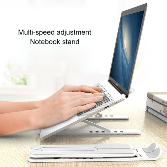 YMB1028 Portable Folding Desktop Holder Bracket for Laptop / Tablet(Black)
