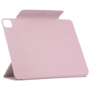 For iPad Air 13 2024 / Pro 12.9 2020 Double-sided Magnetic Flip PU Leather Tablet Case With Holder & Sleep / Wake-up Function(Rose Gold)
