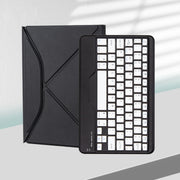 Z102B Pen Slot Bluetooth Keyboard Leather Tablet Case For iPad 10.2 2021/2020/2019 (Black)
