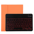 TG11BS Detachable Bluetooth Black Keyboard + Microfiber Leather Tablet Case for iPad Pro 11 inch (2020), with Backlight & Pen Slot & Holder(Orange) - For iPad Pro by PMC TechLife | Online Shopping South Africa | PMC TechLife