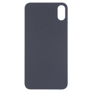 Easy Replacement Big Camera Hole Glass Back Battery Cover for iPhone X / XS(Blue)