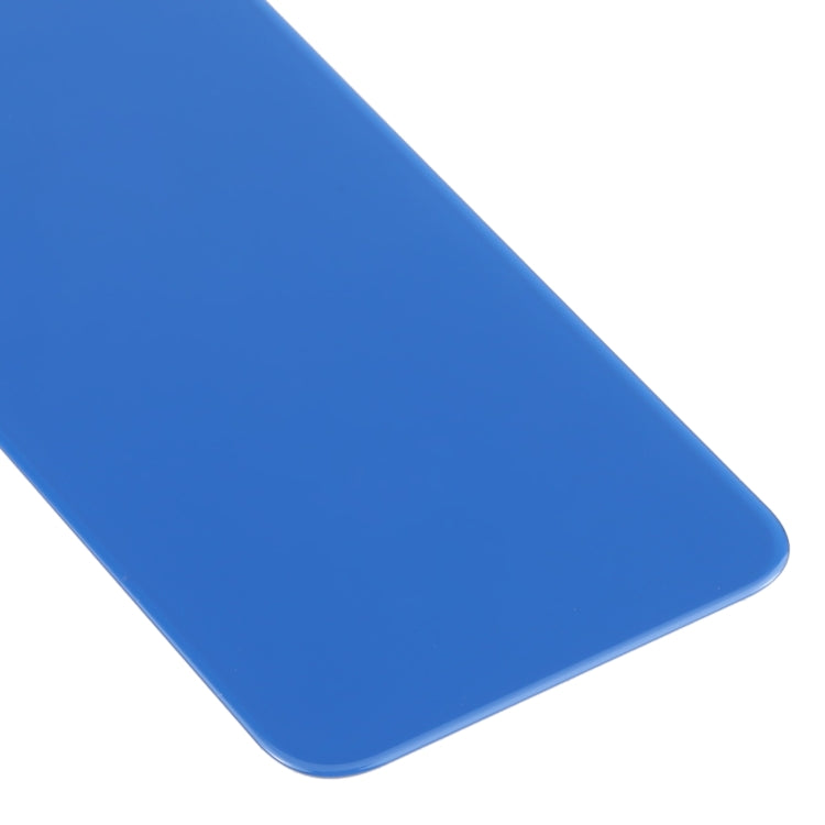 Easy Replacement Big Camera Hole Glass Back Battery Cover for iPhone X / XS(Blue)