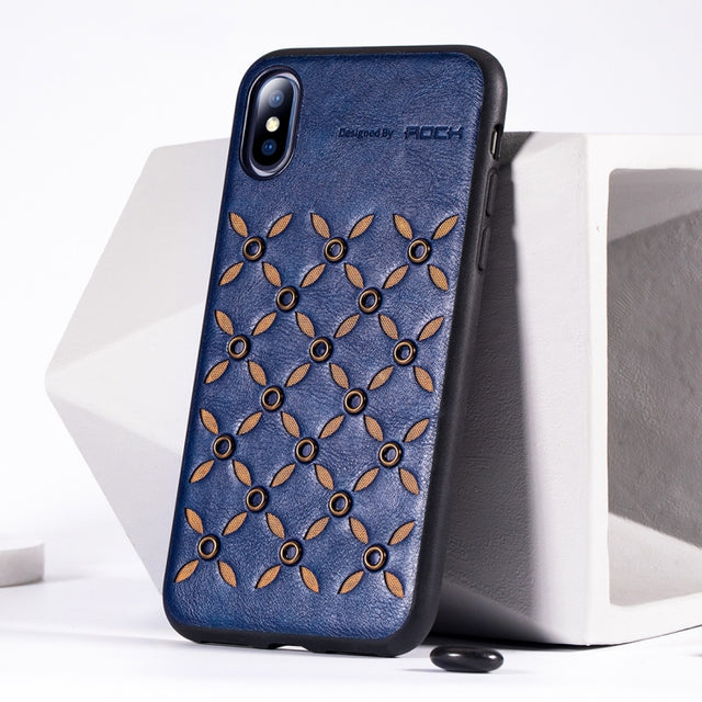 For iPhone XS Max ROCK Origin Series Business TPU + PU Protective Case