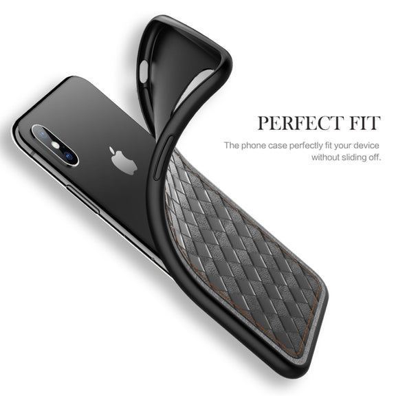 For iPhone XS Max ROCK Origin Series Business TPU + PU Protective Case