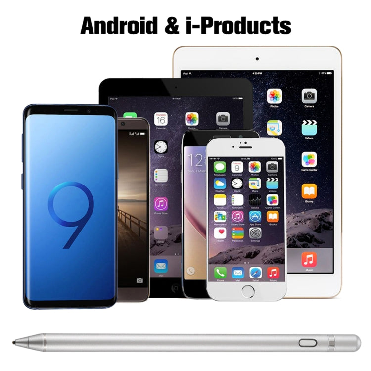 Active Capacitive Stylus for iPod touch / iPad mini & Air & Pro / iPhone(Silver)