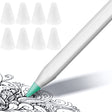 8 PCS Non-slip Mute Wear-resistant Nib Cover for Apple Pencil 1 / 2(Transparent) - Pencil Accessories by PMC Jewellery | Online Shopping South Africa | PMC Jewellery | Buy Now Pay Later Mobicred