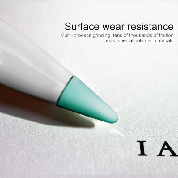 8 PCS Non-slip Mute Wear-resistant Nib Cover for Apple Pencil 1 / 2(Transparent)