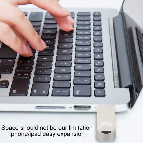 S29 3 in 1 256GB Micro USB + USB + 8 Pin Interface Metal Twister Flash Disk(Silver)