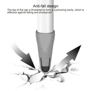 Stylus Pen Silica Gel Shockproof Protective Case for Apple Pencil 2 (Black)