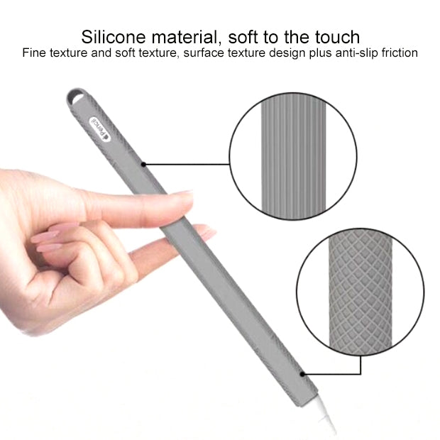 Stylus Pen Silica Gel Shockproof Protective Case for Apple Pencil 2 (Black)