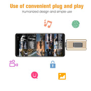 Richwell 3 in 1 32G Type-C + 8 Pin + USB 3.0 Metal Push-pull Flash Disk with OTG Function(Gold)