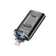 Richwell 3 in 1 64G Type-C + 8 Pin + USB 3.0 Metal Push-pull Flash Disk with OTG Function(Black) - U Disk & Card Reader by Richwell | Online Shopping South Africa | PMC TechLife | Buy Now Pay Later Mobicred
